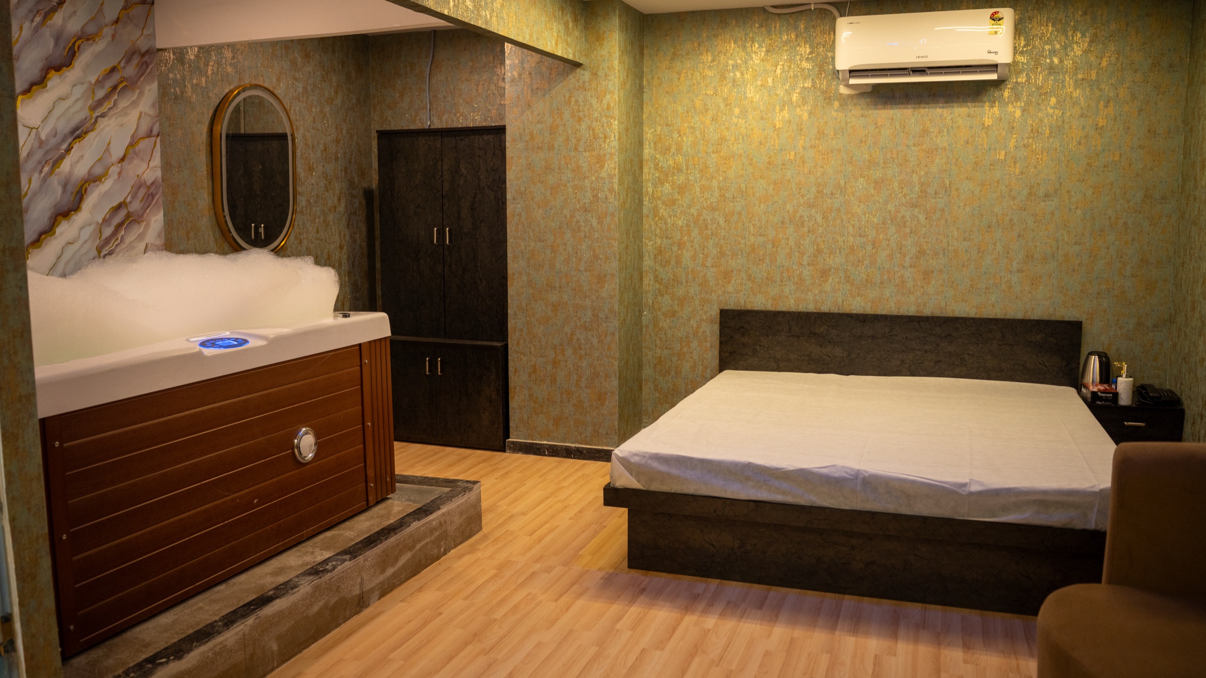 Welcome corner at Aurora International Spa