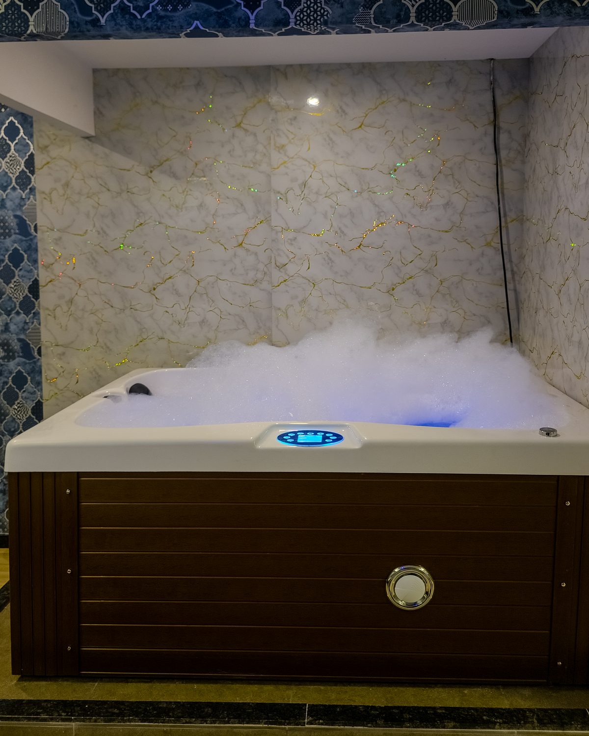 Private jacuzzi at Aurora International Spa, Bengaluru